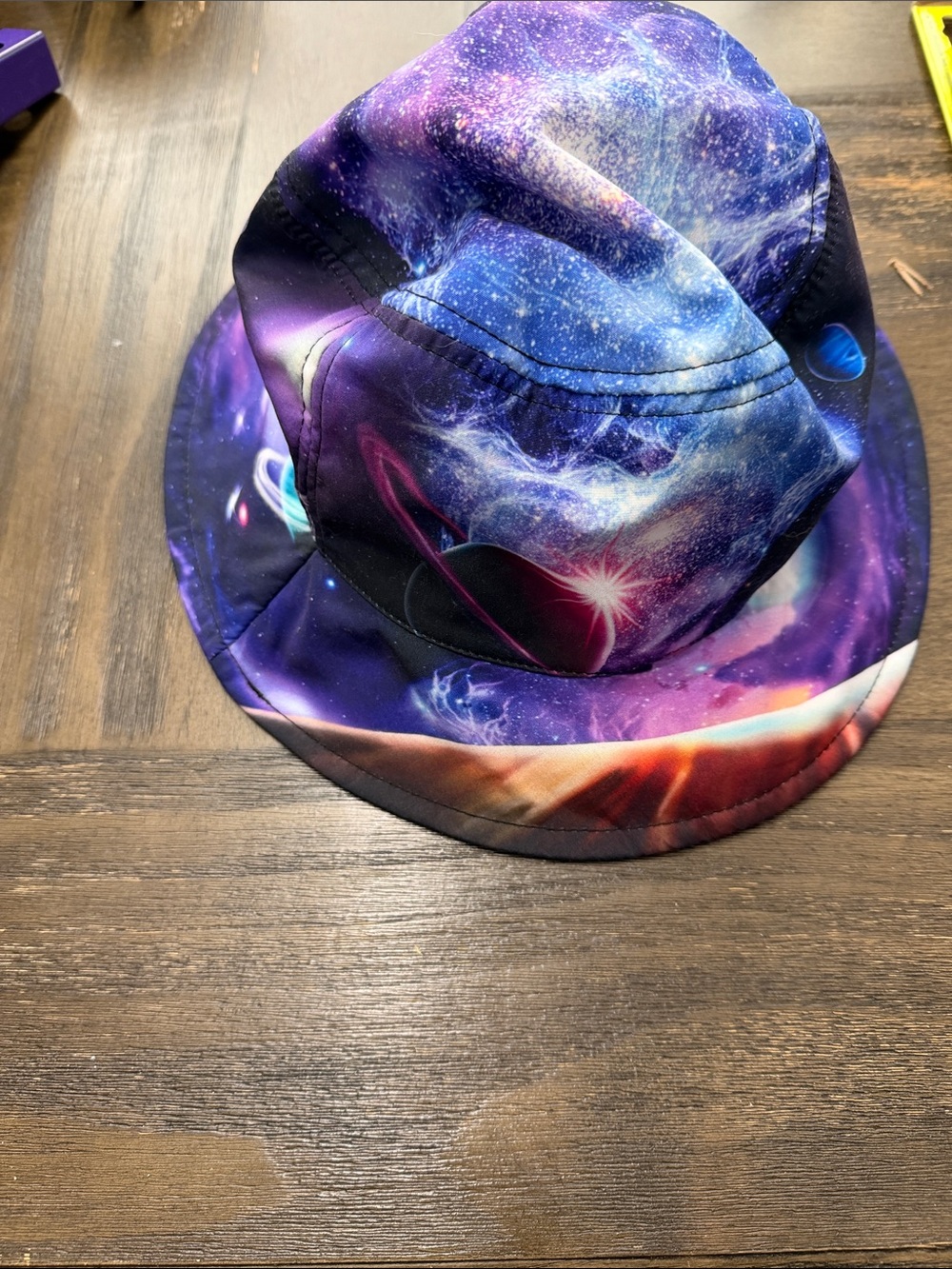 Goorin Bros Galaxy-Print Bucket Hat in Purple and Blue